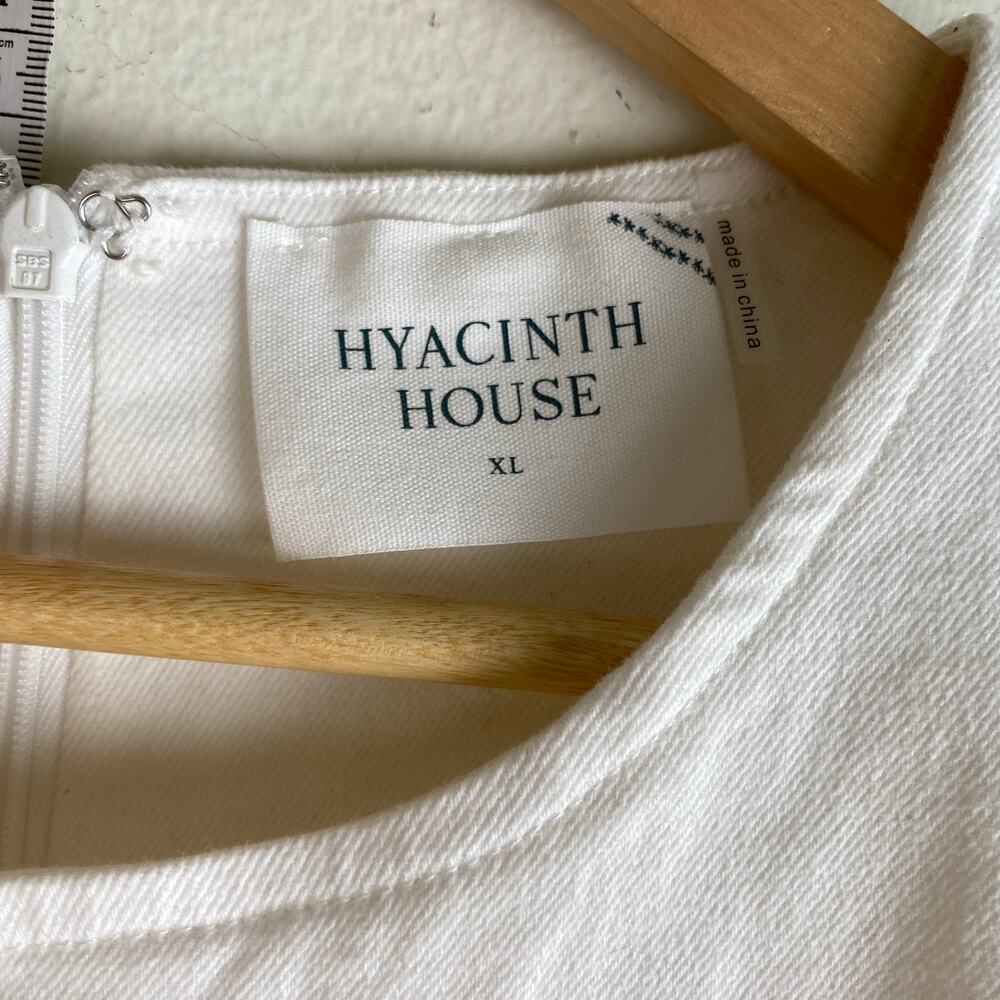 Tuckernuck Hyacinth House Bitsy White Twill Button Mini Dress XL - Picture 13 of 16